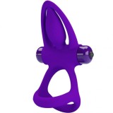 PRETTY LOVE - VIBRATOR RING 10 VIBRATIONS VIOLET SILICONE, PRETTY LOVE MALE