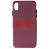 Husa Silicon iPhone XS Max Mov Prună (Plum) - High Copy Apple