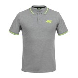 Valentino Rossi tricou polo grey logo VR46 yellow Core - XS