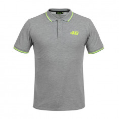 Valentino Rossi tricou polo grey logo VR46 yellow Core - XS