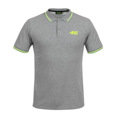 Valentino Rossi tricou polo grey logo VR46 yellow Core - XS foto