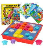 Puzzel Educativ Mozaic cu Butoane, 57 elemente