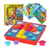 Puzzel Educativ Mozaic cu Butoane, 57 elemente