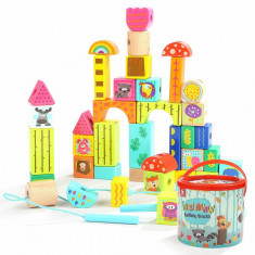 Set de constructie - Animalute din padure PlayLearn Toys foto