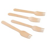 Furculite Bambus Ecologice CMCLASS, Set 15 Bucati, Unica Folosinta