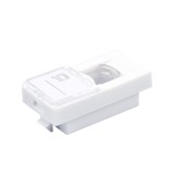 Faceplate 45x22.5 pentru 1x keystone (compatibil Legrand Mozaic) - Emtex &quot;EMT-FP2245-1&quot;