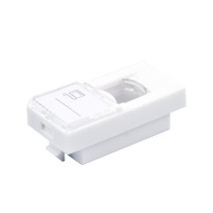 Faceplate 45x22.5 pentru 1x keystone (compatibil Legrand Mozaic) - Emtex &quot;EMT-FP2245-1&quot;