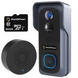 Cumpara ieftin Videointerfon Smart Wireless de Exterior cu Camera HD, Senzor Miscare, Night Vision