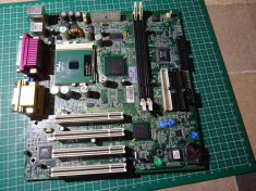 Placa de baza vintage Compaq slot pga370 +procesor pentium3 500mhz sl3qa foto