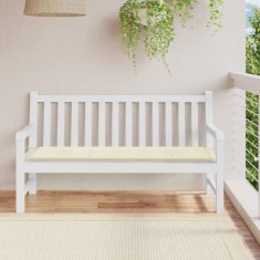 Perna pentru banca de gradina, crem, 150x50x3 cm foto