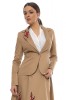P697 Sacou elegant cu floare brodata pe rever, L