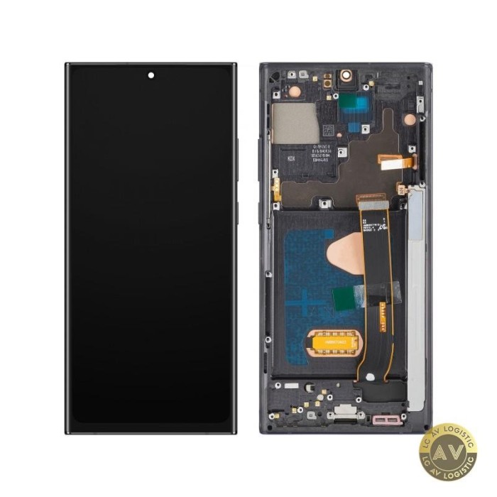 Display cu Touchscreen MP compatibil cu Samsung Galaxy Note 20 Ultra N985 cu Rama Versiune OLED Negru