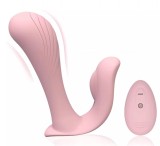 Stimulator Confidence 10 Moduri Vibratii, Silicon, USB, Roz, 12 cm, Mokko Toys, Velvet Obsession