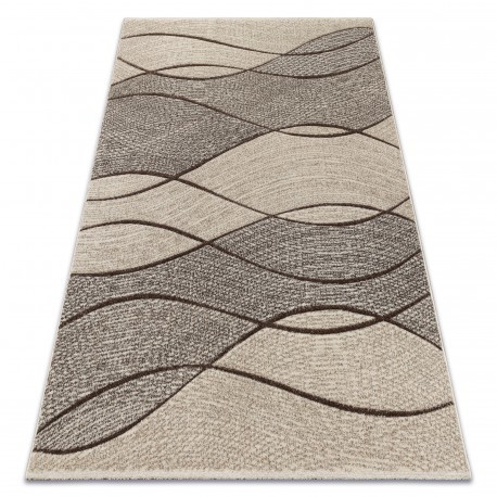 Covor Feel 5675/15033 Valuri maro si bej si gri, 280x370 cm