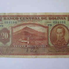 Bolivia 20 Bolivianos 1928