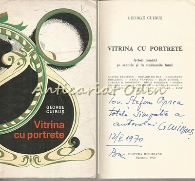 Vitrina Cu Portrete - George Cuibus - Cu Autograful Autorului foto