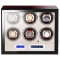 Cutie intors ceasuri automatice iUni, Luxury Watch Winder 6 Mahon-Crem