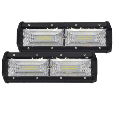 Set 2 proiectoare LED, 144W cu 48 de led-uri foto