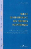 Sur le developpement des theories scientifiques Jean-Charles Sacchi