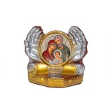 Candela cu doua maini din ipsos, 22x10x19 cm, lucrata manual