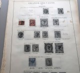 Lot 3 timbre vechi Marea Britanie Queen Victoria &frac12; Penny și 2&frac12; Pence, perioada 1870&ndash;1880 -A42