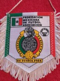 Fanion-Federatia de Fotbal din MEXIC (CM 1986)-pe spate rezultate calificari