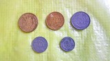 G512-Lot 5 monede Mihai 1- Romania regalista stare generala buna, circulate, putin uzate, stare acceptabila.