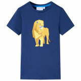 Tricou pentru copii, albastru &icirc;nchis, 116 GartenMobel Dekor, vidaXL