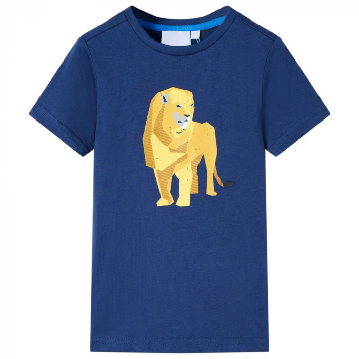 Tricou pentru copii, albastru &icirc;nchis, 116 GartenMobel Dekor