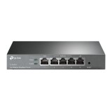 ROUTER TP-LINK wired 10/100 Mb/s, 1 WAN + 1 LAN + 3 WAN/LAN, TL-R470T+&quot; (timbru verde 0.8 lei)