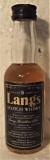 RARE WHISKY miniaturi LANGS 5YO CL 4,7 GR, 40 ANII 70/80 IMP. GNUDI ITALY, Europa, Rosu, Sec