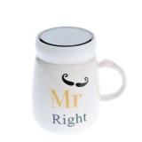 Cana din ceramica Mr. right 450 ml