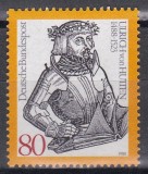 Germania 1988 - 500 de ani de la nașterea lui Ulrich von Hutten, umanist, MNH, Nestampilat