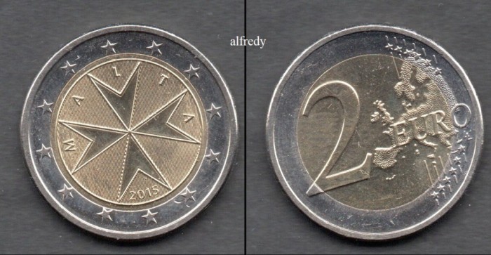 MALTA 2015, 2 euro