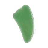 Aparat Masaj Facial si Corporal - Piatra Gua Sha din Jad Verde Pal - 10 cm