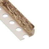 Profil PVC de colt interior, iiamdtr, crem marmorat, 2.6 m
