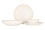 Rinart Set de vesela (Large) - Punto - 24 bucăți - 6 persoane - Porţelan