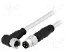 Conector M8, 3 pini, clasa etanseitate {{Clasa etan&amp;#351;eitate}}, HARTING - 21348083380005