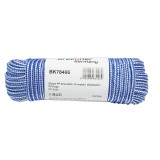 Sfoara PP impletita 6 mm x 25 m alb/albastru Breckner Germany