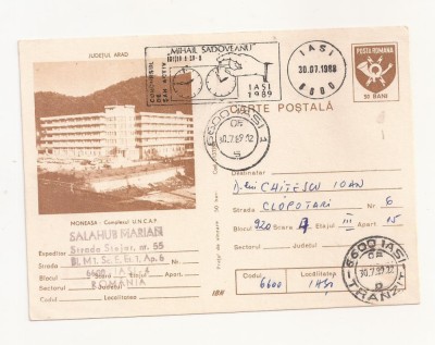 RF26 -Carte Postala- Moneasa, complexul UNCAP, circulata 1989 foto