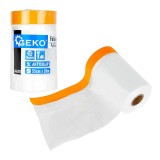 Folie de protectie standard pentru vopsit cu banda, 55 cm x 20 m / 16 mm, Geko G66392
