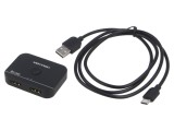 Splitter HDMI 2.1 VENTION 4K 8K Negru cu Intrări HDMI și USB-C AKPB0