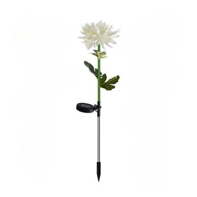 Lampa Solara LED tip Crizantema cu o floare pentru Gradina, Inaltime 80 cm, Flippy foto