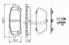 Set placute frana,frana disc SUBARU FORESTER (SG) (2002 - 2016) BOSCH 0 986 494 232