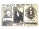 Cumpara ieftin Rară! Deva:Regimentul 4 Grăniceri,foto carte postala semnată de soldați 1929