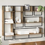 vidaXL Set rafturi de perete 6 pcs Stejar Artizanal 100 x 25 x 30 cm 882848