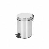 Cos de Gunoi cu Pedala Casa Plastor, 12 L, Inox, Argintiu, Cos cu Pedala, Cos de Gunoi de Inox, Cos Hartie, Cos Gunoi Hartie, Cos Birou, Cos Office, C