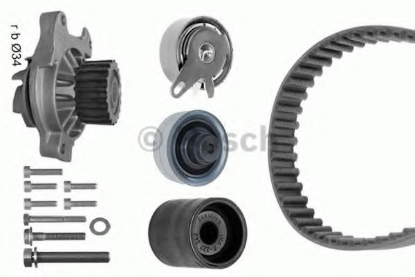 Set pompa apa + curea dintata VW CRAFTER 30-35 bus (2E) (2006 - 2016) BOSCH 1 987 946 449