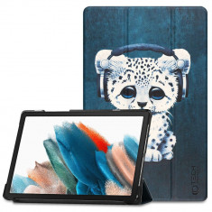 Husa Tech-Protect Smartcase pentru Samsung Galaxy Tab A8 10.5 X200/X205 Sad Cat