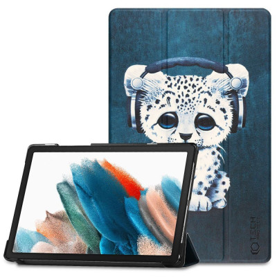 Husa Tech-Protect Smartcase pentru Samsung Galaxy Tab A8 10.5 X200/X205 Sad Cat foto